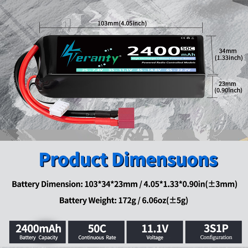 TERANTY 3S 2200/2400/2600mAh 리 - Drone Battery Lipo 리뷰 및 가격