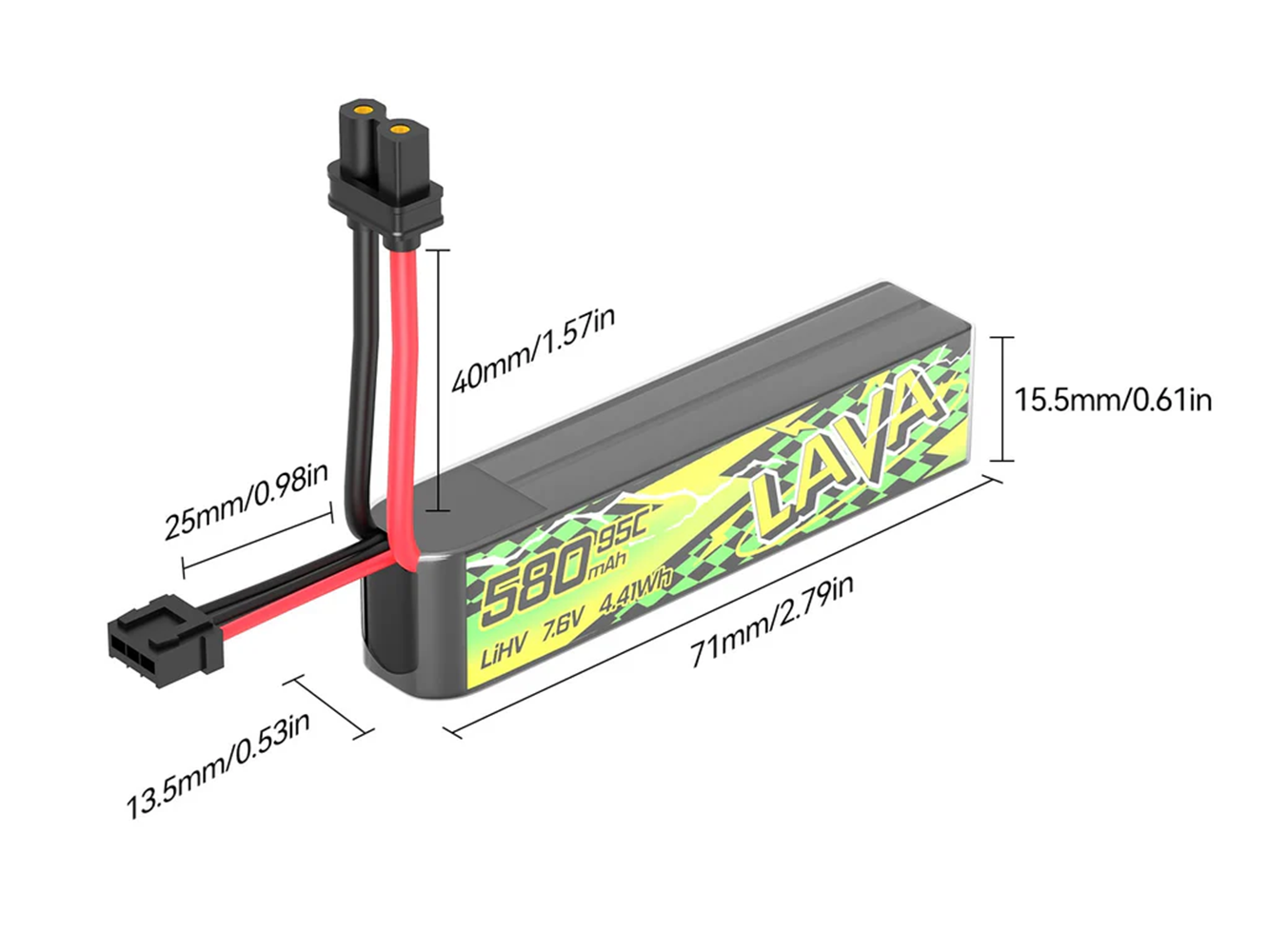 BETAFPV 95C LAVA II 2S 배터리 580 - Drone Battery Li-Ion 리뷰 및 가격